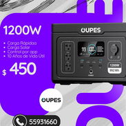 Planta Eléctrica 1200W OUPES (Estación de Energía- Batería) - Img 54850656