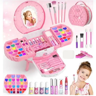 Maletas de maquillaje real no toxico para niñas - 7/10