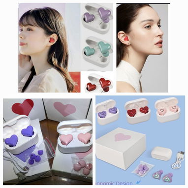 Auriculares con forma de corazón - 3/4