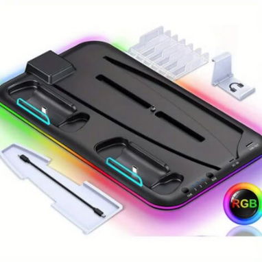 ⚡🎮 Base de Carga Dual Multifunción con Enfriamiento – PS5 - Img 102567047