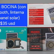 Radios con Linterna, Bluetooth y Panel solar en venta - Img 56254999