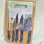 Set de Cuchillos + Tabla + Hachita + Afilador | Completo - Img 57220475