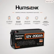 Batería Humsienk LiFePO4 12V 200Ah - Img 57851708