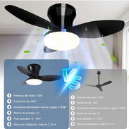 VENTILADOR DE TECHO MODERNO CON LUZ LED Y MANDO A DISTANCIA - Img 50910711