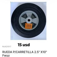 Rueda p/carretilla 2.5" x10" - Img 56216953