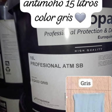 Pintura vinil euroquimica 15 litros antimoho ATM blanco coco importadas de España en nuestro almacén en playa - Img 122653323