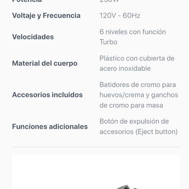 Mezcladora de mano - Img 123821749