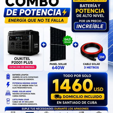 Kit de generador eléctrico con paneles solares - 2/2