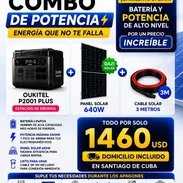 Combo de respaldo eléctrico con generador y panel solar - Img 57110008