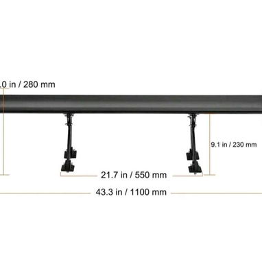 Alerón trasero deportivo de aluminio reforzado decorativo de color negro - Img 123502425