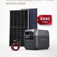 COMBO^ ECOFLOW DELTA 3 1024WH CON CABLE XT60I Y PANEL BIFACIAL 510W - Img 57455634