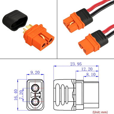XT60i Conector XT60I-F Conector hembra - Img 120574058