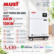 KIT MUST de 6kW de inversor y 15kW de batería TODO EN UNO - Img 58233424