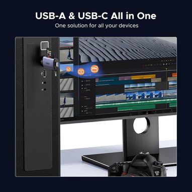 💾⚡ LECTOR TARJETAS SD UGREEN USB-C/USB 3.0 2 EN 1 🔥 ALTA VELOCIDAD 5Gbps IPHONE PC 💥 Envío + Garantía - Img 117595290