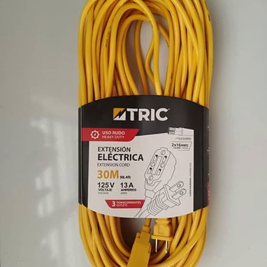 Extensión eléctrica 30M con 3 tomas - Img 127250022