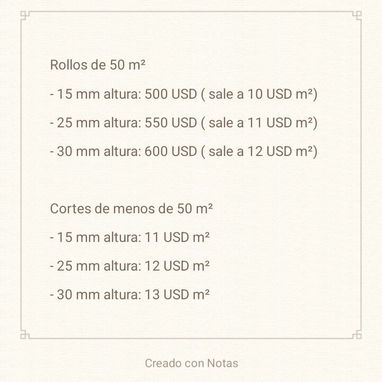 Césped artificial al corte desde 10 USD x metro cuadrado - VEDADO - tambien bandas de unión. - Img 109920739