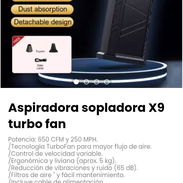 Aspiradora sopladora X9 turbo fan. /Incluye cable de alimentación. - Img 54244194