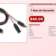 CABLE PARA ECOFLOW LMC4-XT60i-2.5m . - Img 57101584