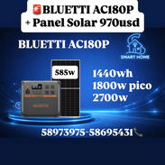 ESTACIÓN BLUETTI AC180P + Panel solar 585w - Img 55816892