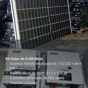 Kit Solar de 6 kW Must k Inversor híbrido must de 6kw. Batería de 5kW, 6 paneles. yoarley 💯 - Img 55825923