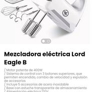 Mezcladora eléctrica Lord Eagle B. Motor potente de 400W - Img 54339248