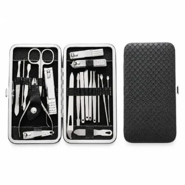 KIT DE MANICURA Y PEDICURA CON ESTUCHE PREMIUM - 3/4