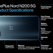Celular One Plus Nord N200 5G nuevo con huella - Img 45478558