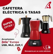 Cafetera Eléctrica de marca all novu de color rojo Transporte incluido - Img 48236774