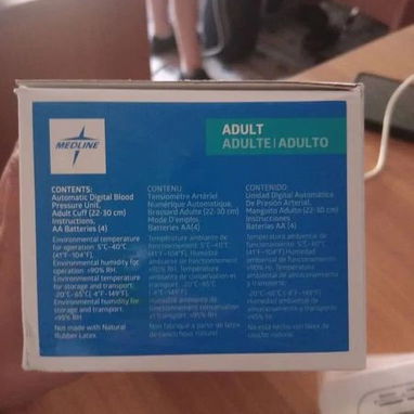 MONITOR DE PRESIÓN ARTERIAL DIGITAL MEDLINE AUTOMÁTICO PANTALLA DIGITAL 5PT# - 4/6