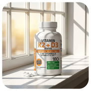 Vitamina K2 + D3 (45mcg/1000IU) (Bronson · 180 comprimidos) - Img 56929336