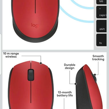 Mouse Logitch inalambrico y ReceptorM170 - 3/3