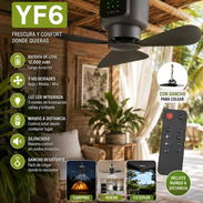 Ventilador YF6 recargable, 3 velocidades, 12000 mAh, gancho para colgar, mando a distancia, ideal para diferentes espaci - Img 56861605