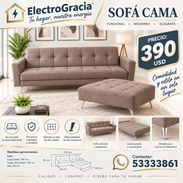 **sofá cama en tono marrón** - Img 58414699