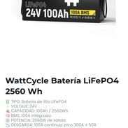 Batería de 24V liFePO4 WattCycle batería - Img 57217213