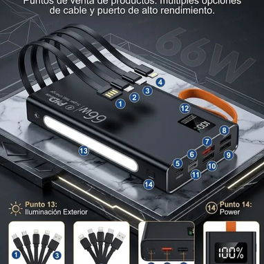 Contenedor d Almacenamiento de carga 45000mAh - 6/7