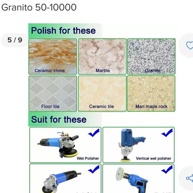 Discos para Pulir Polvo Diamante de 4"Granito !! - Img 124857332