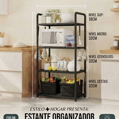 🍬Estante organizador de cocina multiusos de 4 niveles / 35 usd🍬 - 2/2