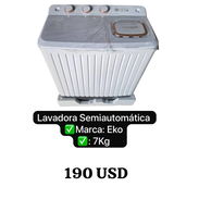 Lavadora semiautomática marca eko 7kg - Img 57266923