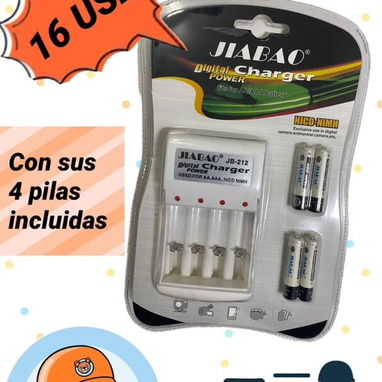 Cargador de Pilas Recargables AA y AAA - Img 122799524