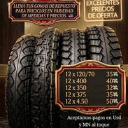 Renueva tu Triciclo con nuestras gomas y llantas de repuesto🛞 de alta calidad a precios de oferta imbatibles..!!! Wa.m - Img 57118279