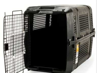 Guacal(Transportadora) rígida premium ultra, negra grande(XG) para perro o gato EveryYay - Img 56340981