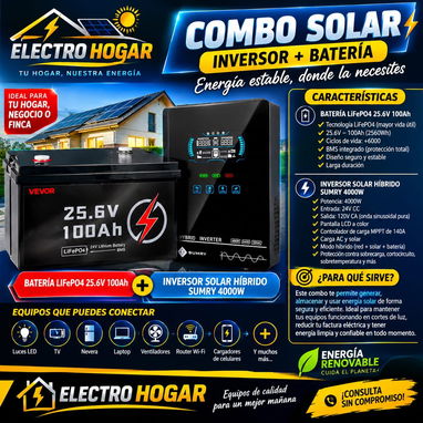 Combos solares inversores, batería y paneles - 3/5