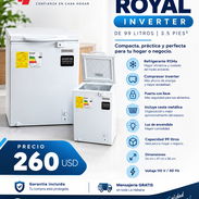 NEVERA ROYAL INVERTER DE 99 LITROS | 3.5 PIES³ - Img 58092348