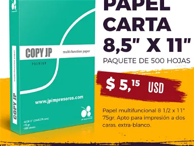 Papel Fotocopia 8,5x11" disponible en nuestra tienda online y almacén en La Habana. TCP y MiPymes. - Img main-image