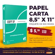 Papel Fotocopia 8,5x11" disponible en nuestra tienda online y almacén en La Habana. TCP y MiPymes. - Img 44140414