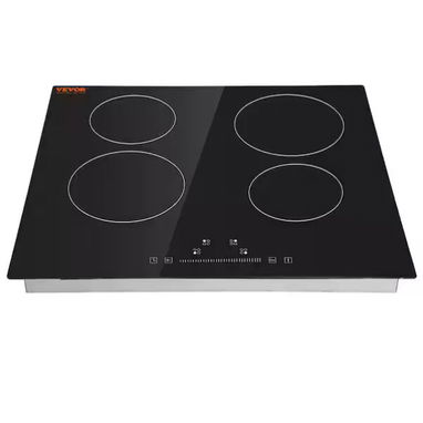 Cocina Empotrada 4 Quemadores Infrarrojo VEVOR superficie de cristal templado negro precio $410 USD transporte incluido - 4/9