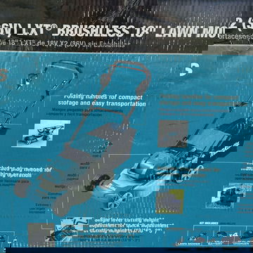 Makita 18V LXT 18 in Lawn Mower With Four 4.0 Ah Batteries & Charger