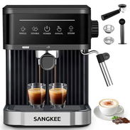 SANGKEE Cafetera Espresso con Espumador de Leche, Pantalla Tactil Fácil - Img 51651318