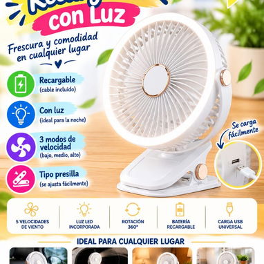 Ventilador recargable pequeño - 2/3
