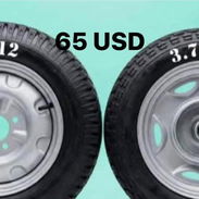Vendo gomas con llantas (neumáticos completos) para triciclos 65 USD medidas: 3.75-12 DELANTERAS 4. - Img 55922653